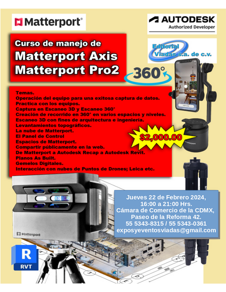 Curso de Manejo de Matterport Axis Pro 2.