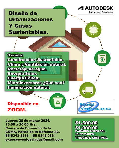 Taller: Diseño de Urbanizaciones y Casas Sustentables.