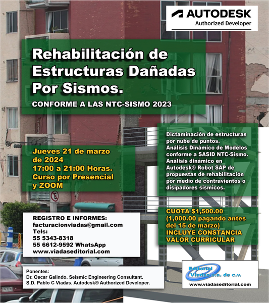 Taller: Rehabilitación de Estructuras Dañadas por Sismos.